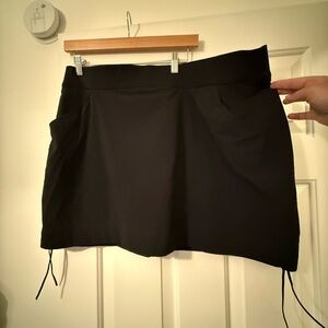 Columbia Black Skirt with shorts underneath and Adjustable Hem